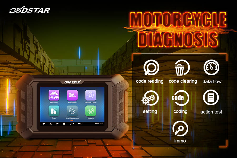 OBDSTAR iScan for Harley Motorcycle Diagnostic Tool and Key Programmer