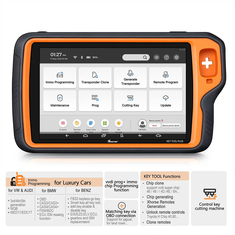Full Auto Key Programmer Advanced Version for Benz/BMW/AUDI All in 1