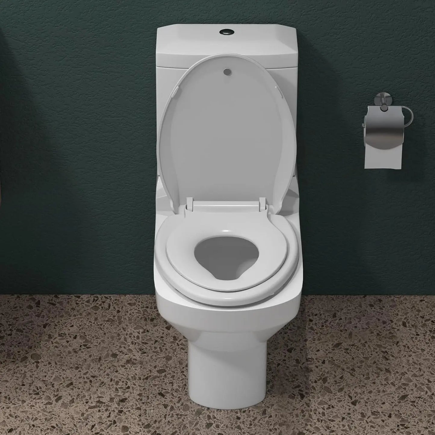 Adult Toilet Seat, Includes Potty Training Attachment