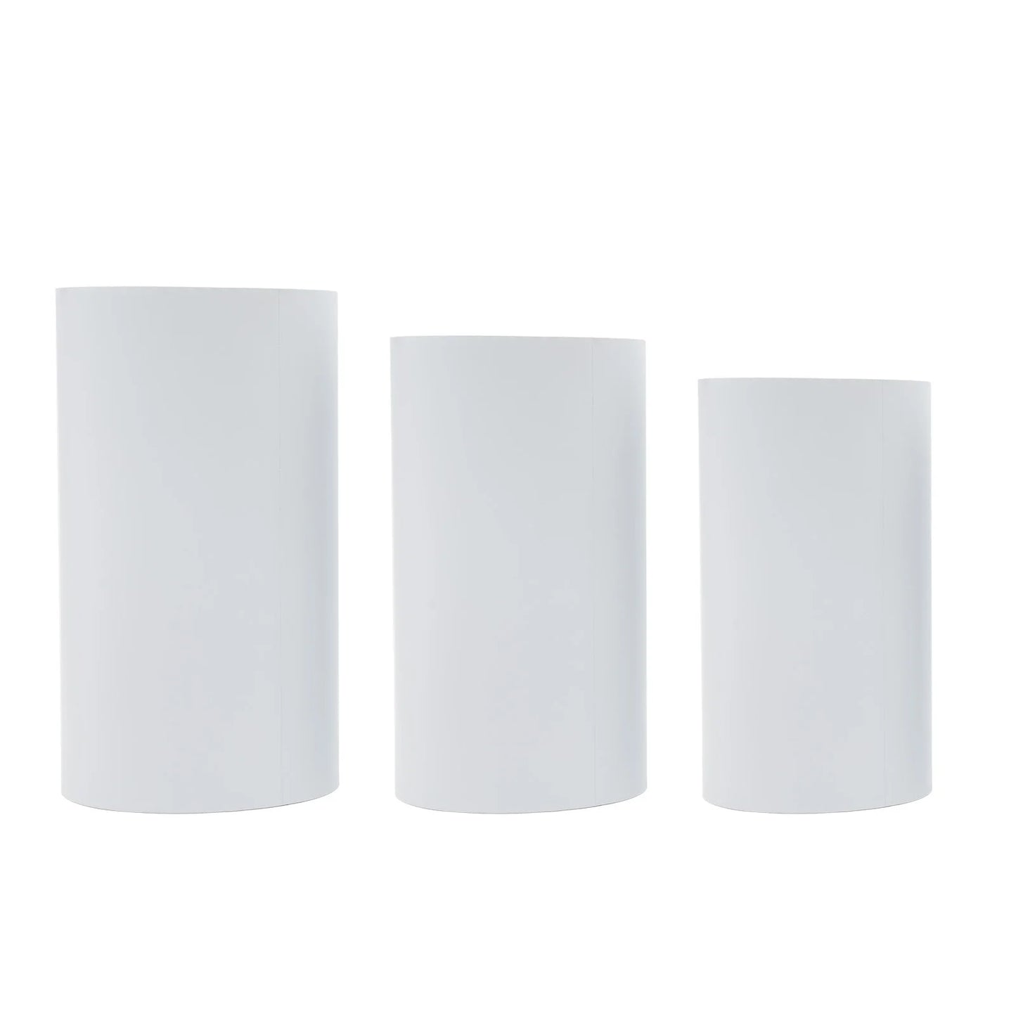 Set of 3 Beautiful White Flower Vases For Special Occasions
S
for Centerpieces and Displays - Column Shape, Durable Stands for Weddings and Celebrations