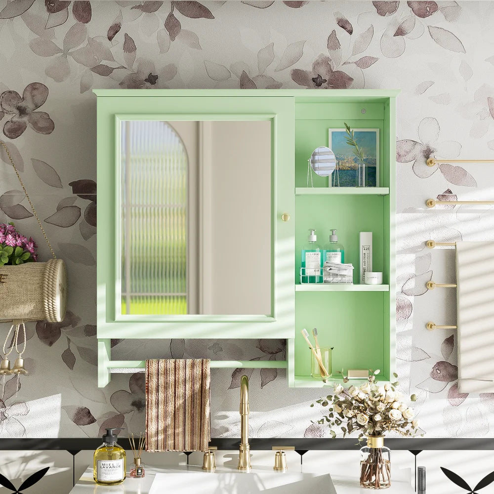 Modern Elegant Bathroom 30 Inch Vanity With Sink, Storage Cabinets, Drawers, and Adjustable Shelves