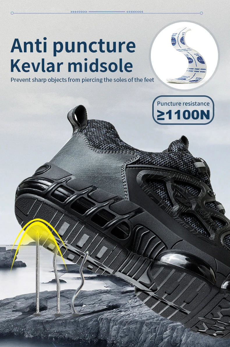 Slack-stab-proof work shoes
