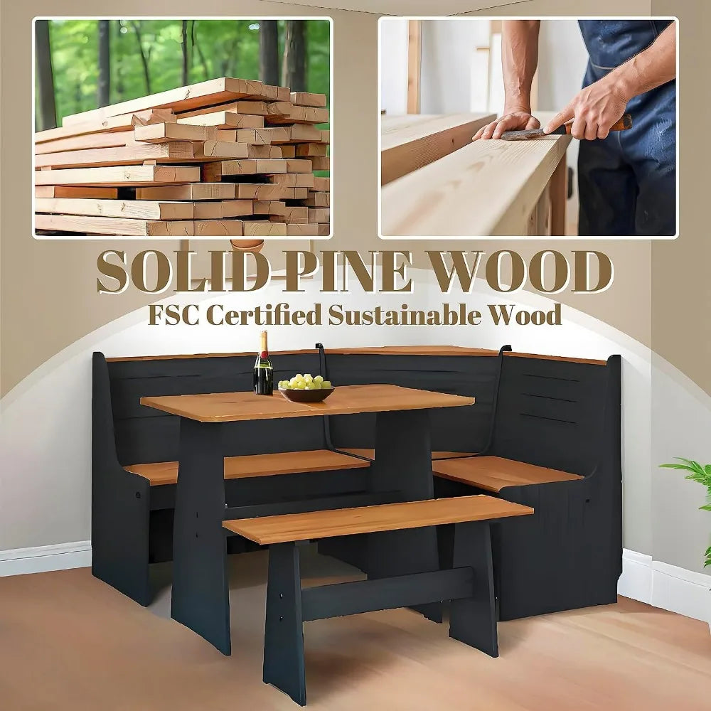 Versatile Dining Bench/Chair Set for Family
