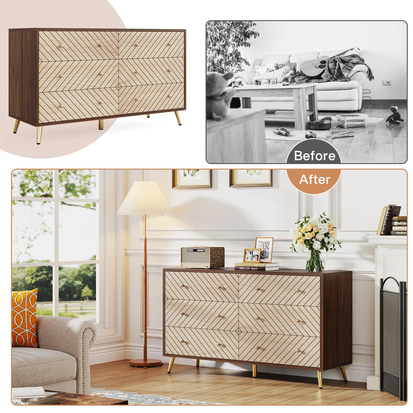 Tribe signs Wooden Drawer Organizer
