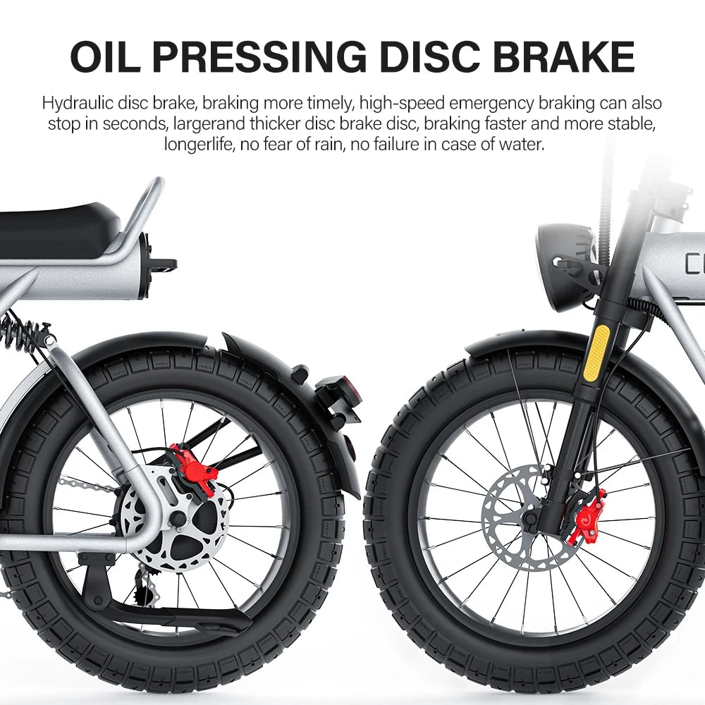 Coswheel Electric Bike For Adult
CT20S 2000W/1500W Mountain bike Electric Motorcycle 60V 27.5Ah