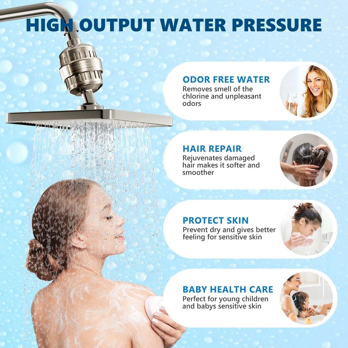 Bathroom Accessories Multi Layer Bathtub Water Purifier