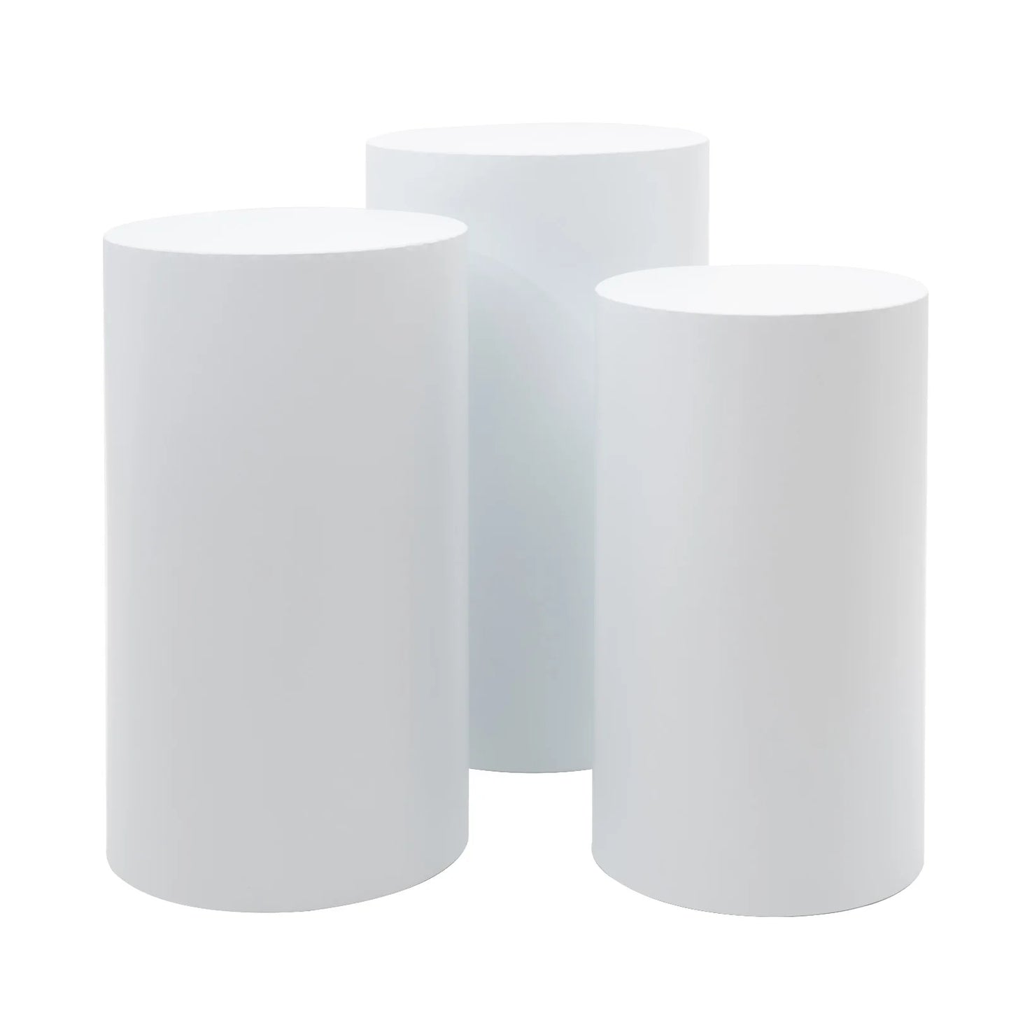 Set of 3 Beautiful White Flower Vases For Special Occasions
S
for Centerpieces and Displays - Column Shape, Durable Stands for Weddings and Celebrations