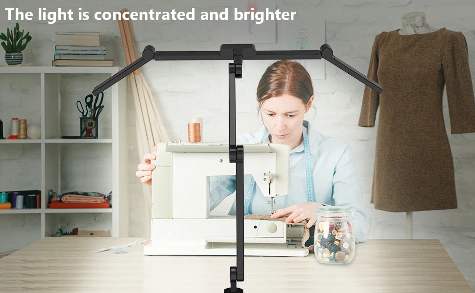 Architect Desk Lamp for Home Office with Atmosphere Lighting, 24W Ultra Bright Auto Dimming Desk Light