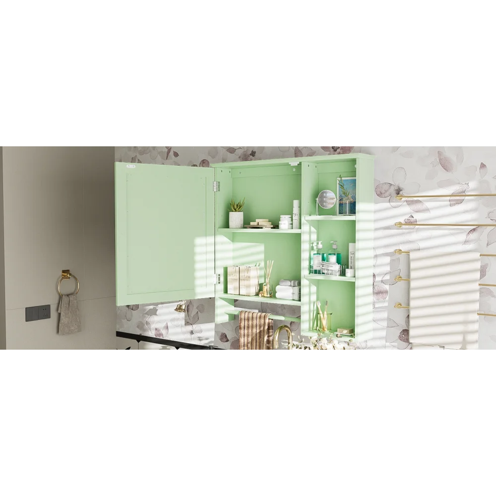 Modern Elegant Bathroom 30 Inch Vanity With Sink, Storage Cabinets, Drawers, and Adjustable Shelves