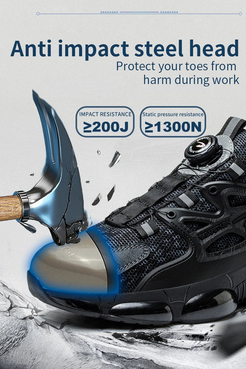 Slack-stab-proof work shoes