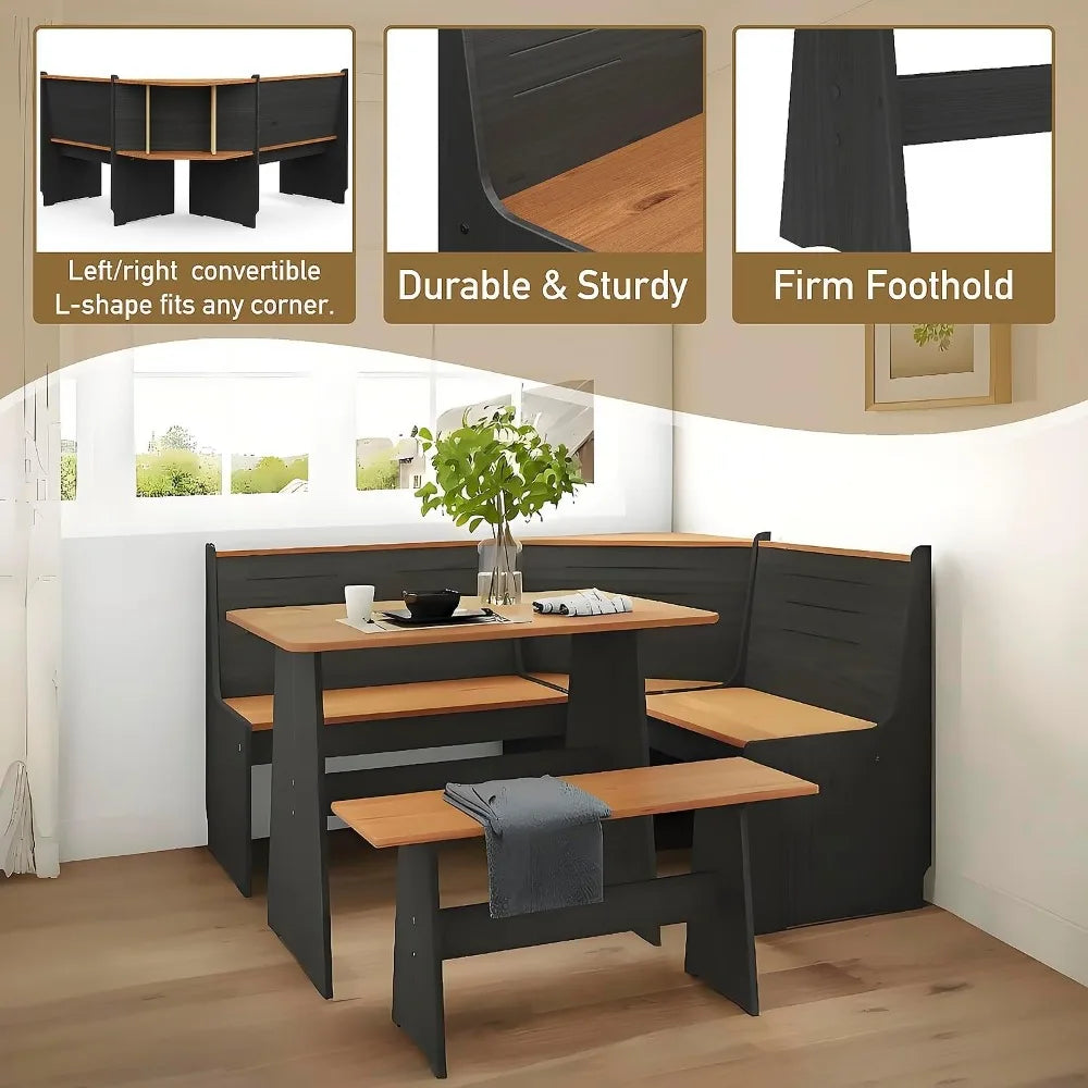 Versatile Dining Bench/Chair Set for Family