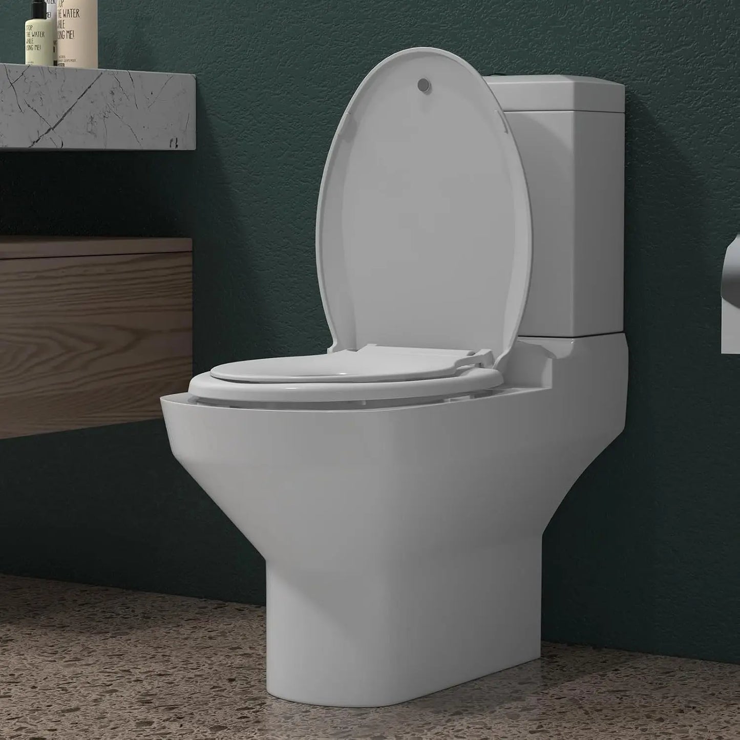 Adult Toilet Seat, Includes Potty Training Attachment
