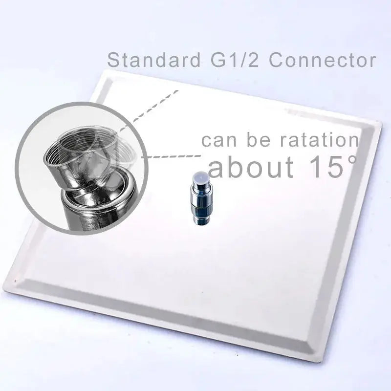 Bathroom Shower Head Chrome Ultrathin Rainfall Bath Head Wall Mounted Stainless Steel
Bathroom Shower Accessories