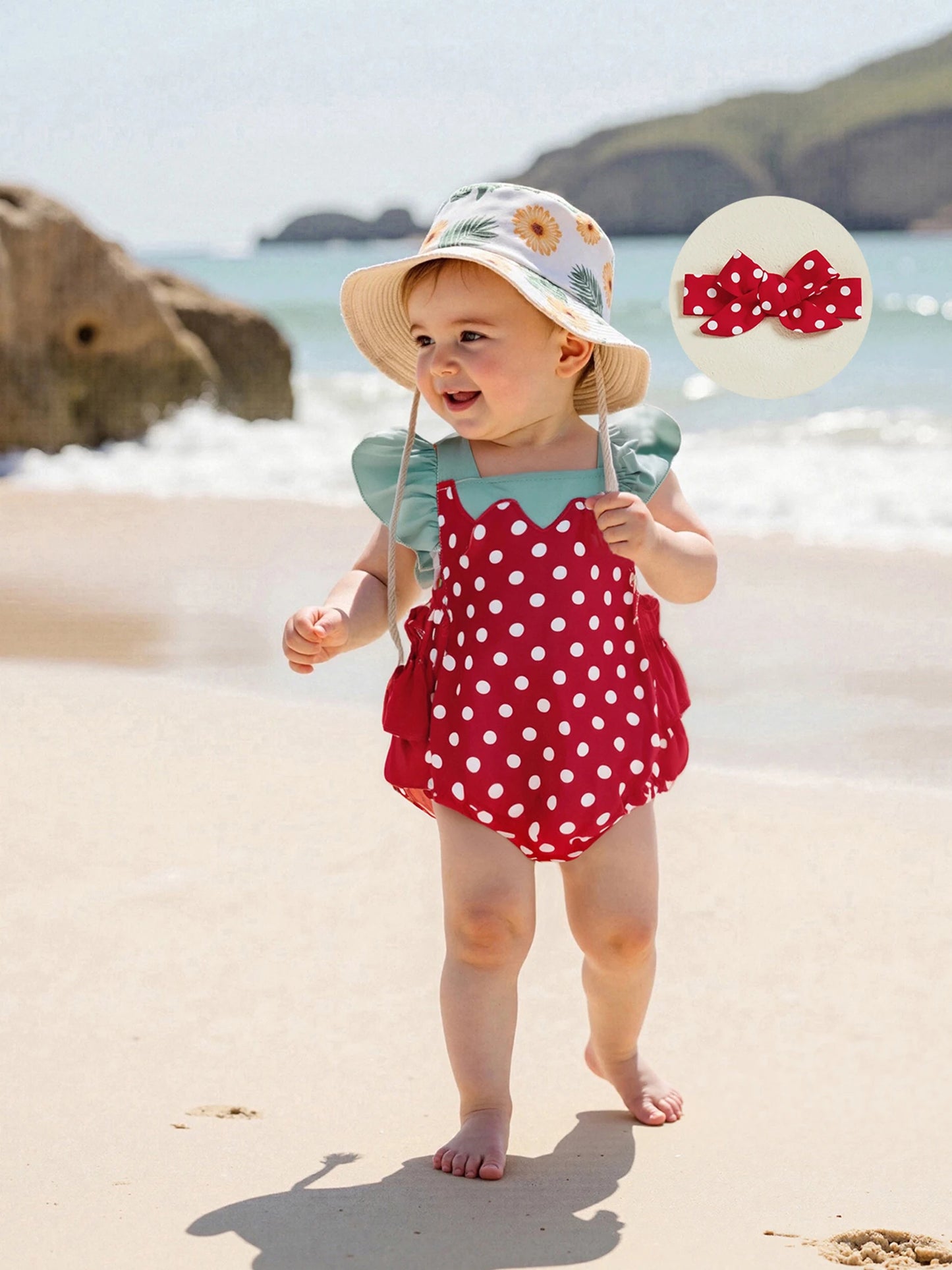 Baby Girl Strawberry Romper