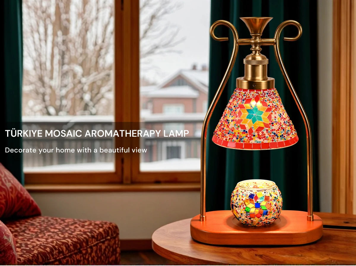 Bohemian style bedside lamp