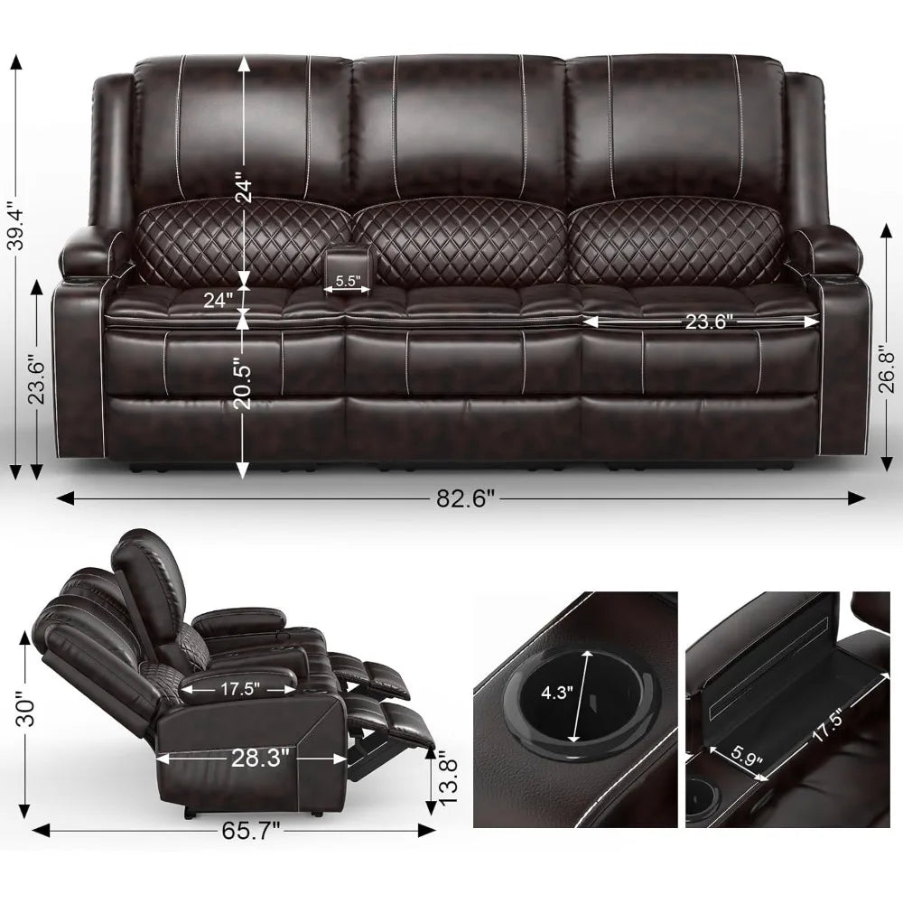 3-Seater Recliner Sofa