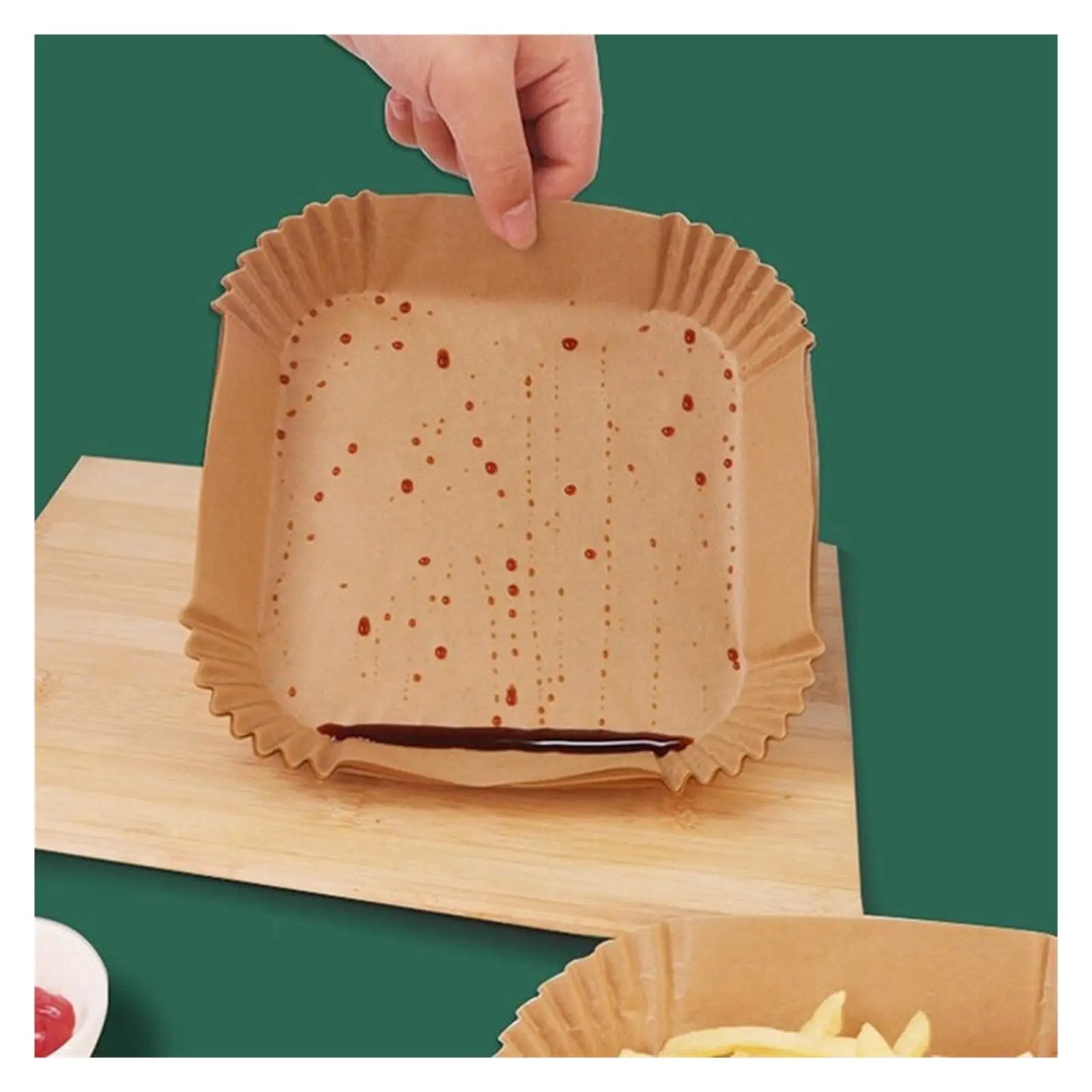 50/100PCS Disposable Air Fryer Paper Liners