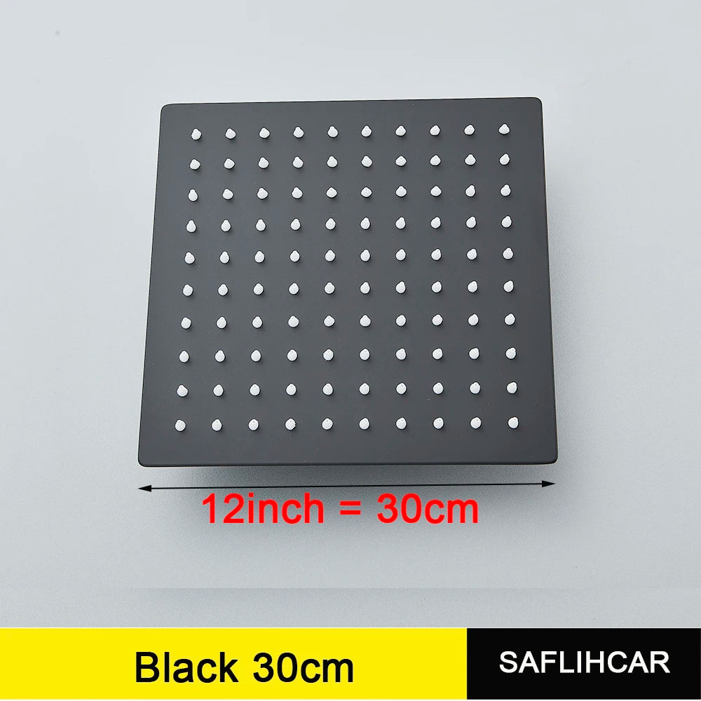 Bathroom Shower Head Chrome Ultrathin Rainfall Bath Head Wall Mounted Stainless Steel
Bathroom Shower Accessories
