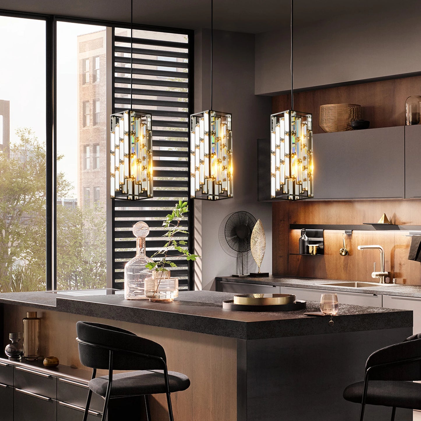 Modern Luxury Crystal Pendant Light