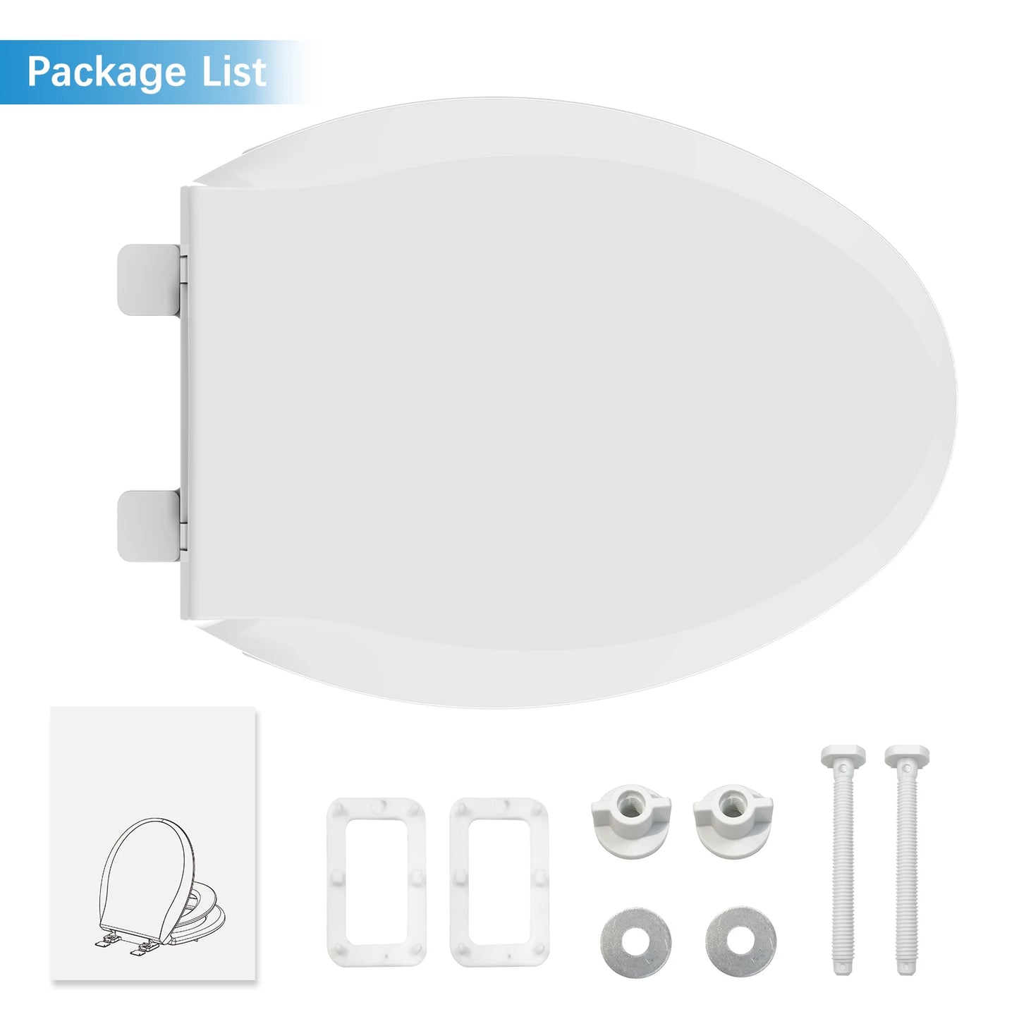 Adult Toilet Seat, Includes Potty Training Attachment