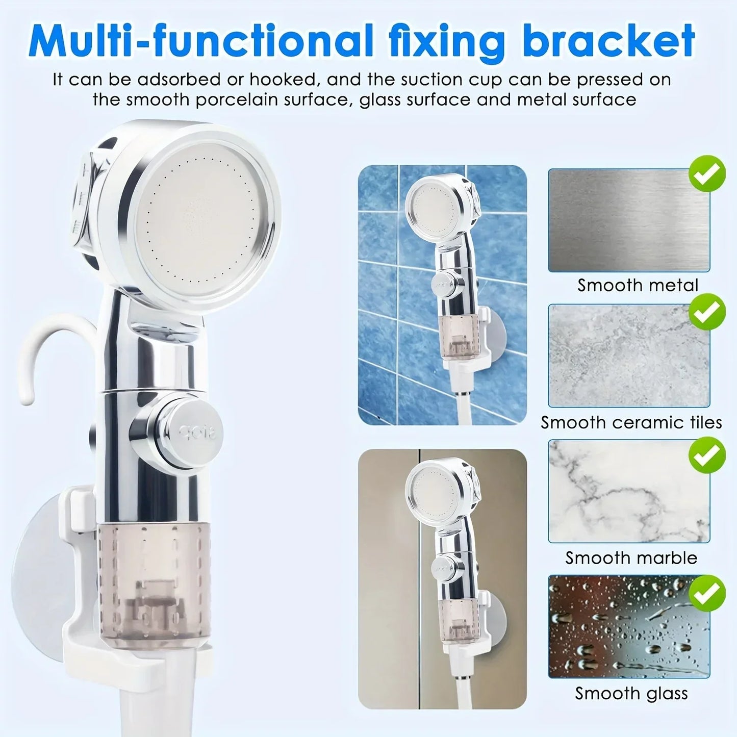 Portable USB Rechargeable shower head,