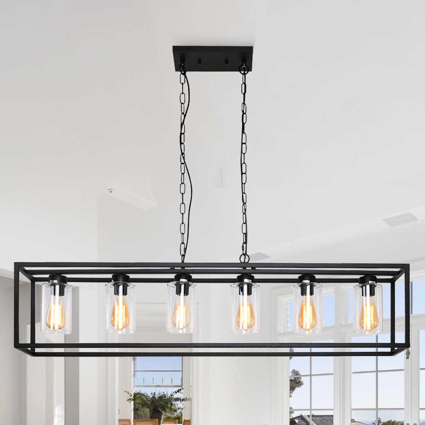 6 Light Cage Chandeliers