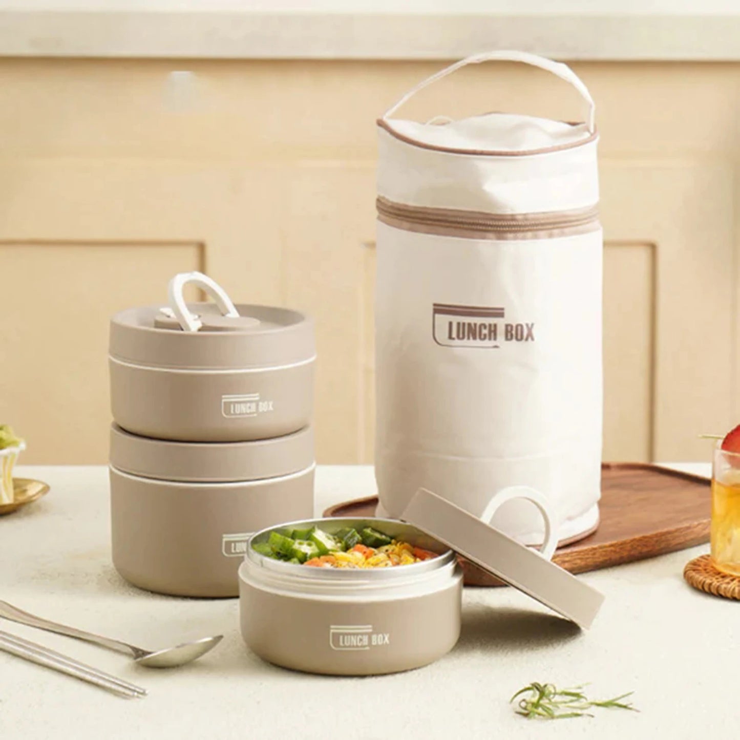 Round Thermal Lunch Box