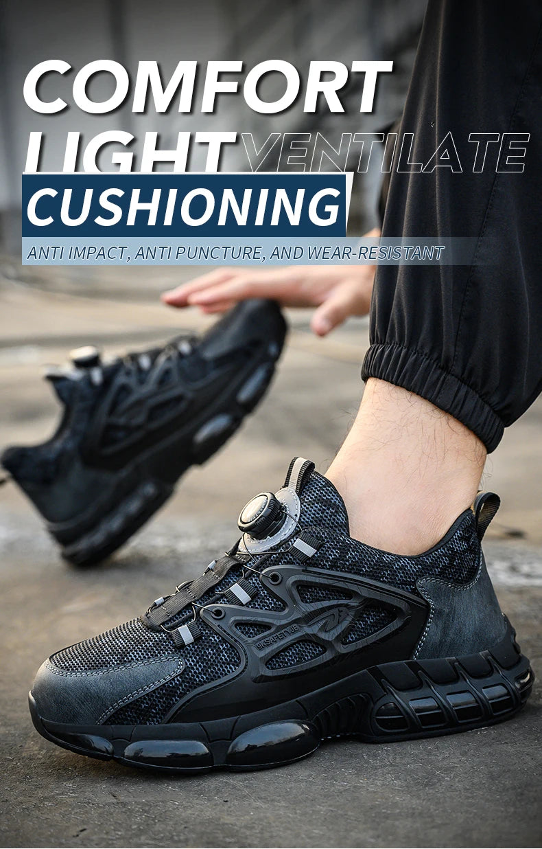 Slack-stab-proof work shoes