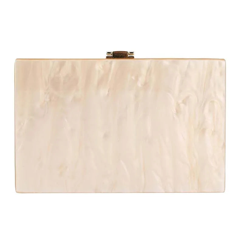 New Trendy Green Beige Striped Handbag