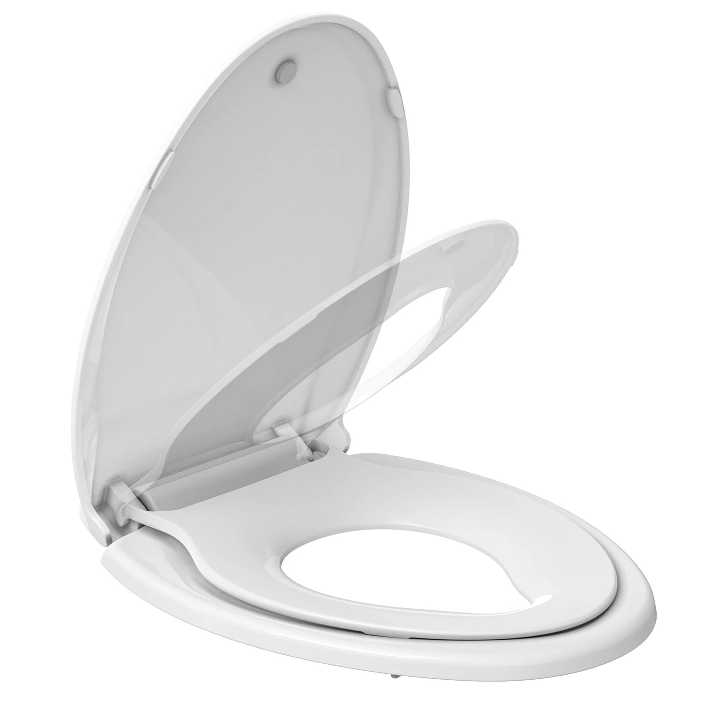 Adult Toilet Seat, Includes Potty Training Attachment