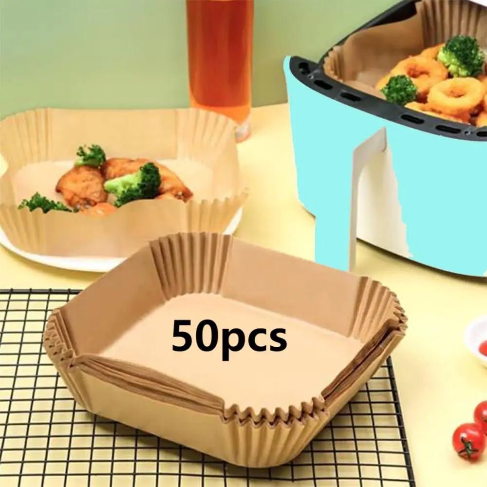 50/100PCS Disposable Air Fryer Paper Liners