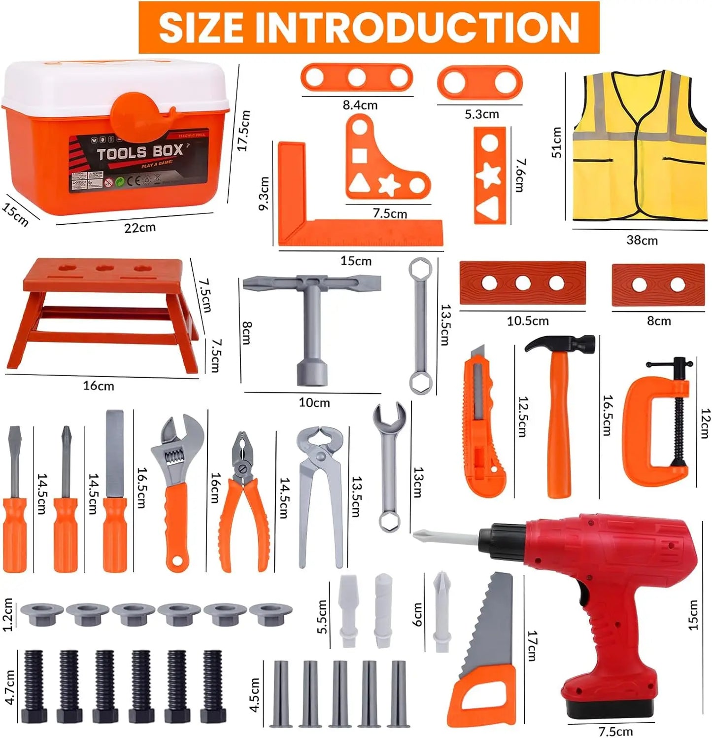 Kids Play Tool Kit 39/42PCS
s Play Tool Kit 39/42 PCS