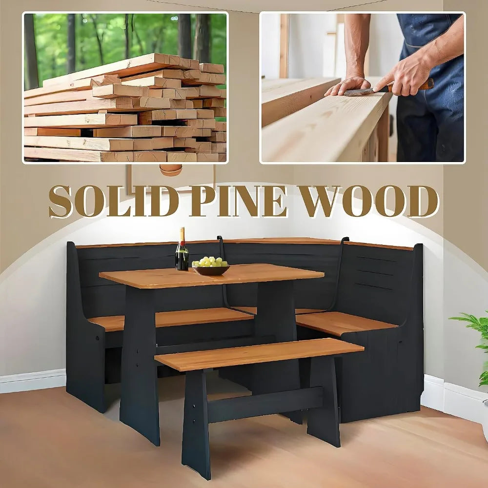 Versatile Dining Bench/Chair Set for Family