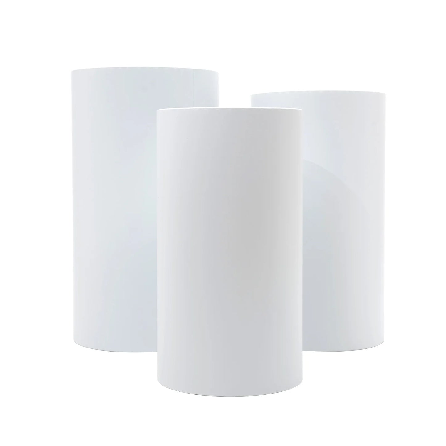 Set of 3 Beautiful White Flower Vases For Special Occasions
S
for Centerpieces and Displays - Column Shape, Durable Stands for Weddings and Celebrations