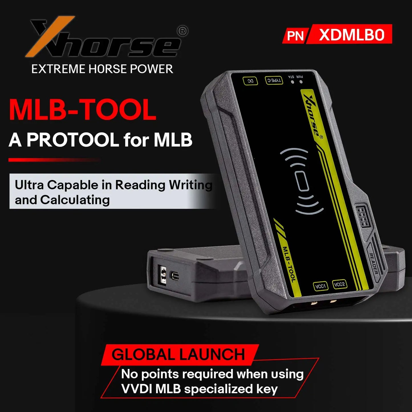 Xhorse VVDI MLB Tool for VW/Audi Key Adapter work with VVDI2 VVDI Key Tool Plus No Points Required