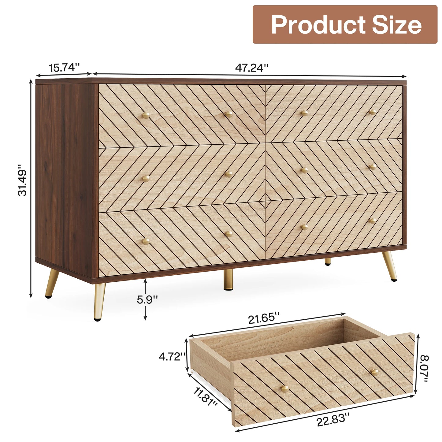 Tribe signs Wooden Drawer Organizer