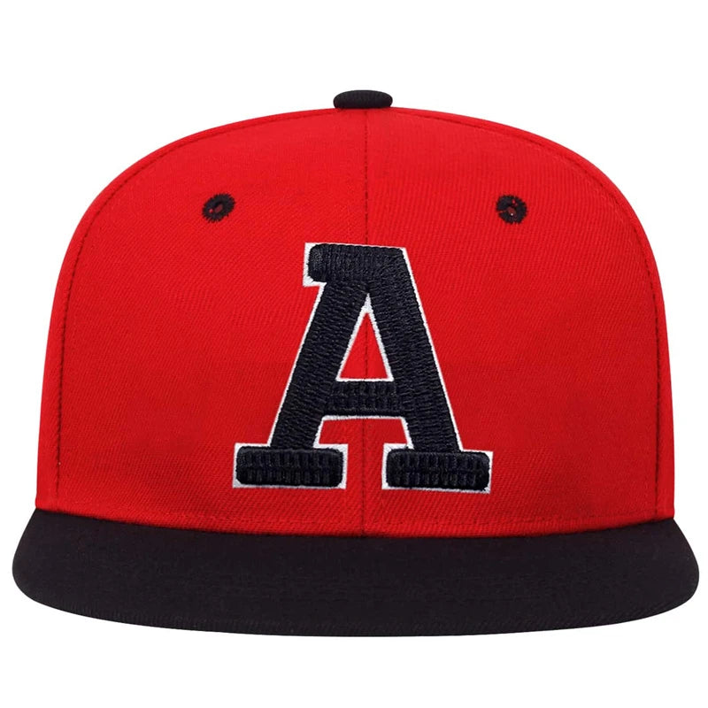 1piece Unisex Letter A Embroidered USA Flag Patch Hip-hop Hats