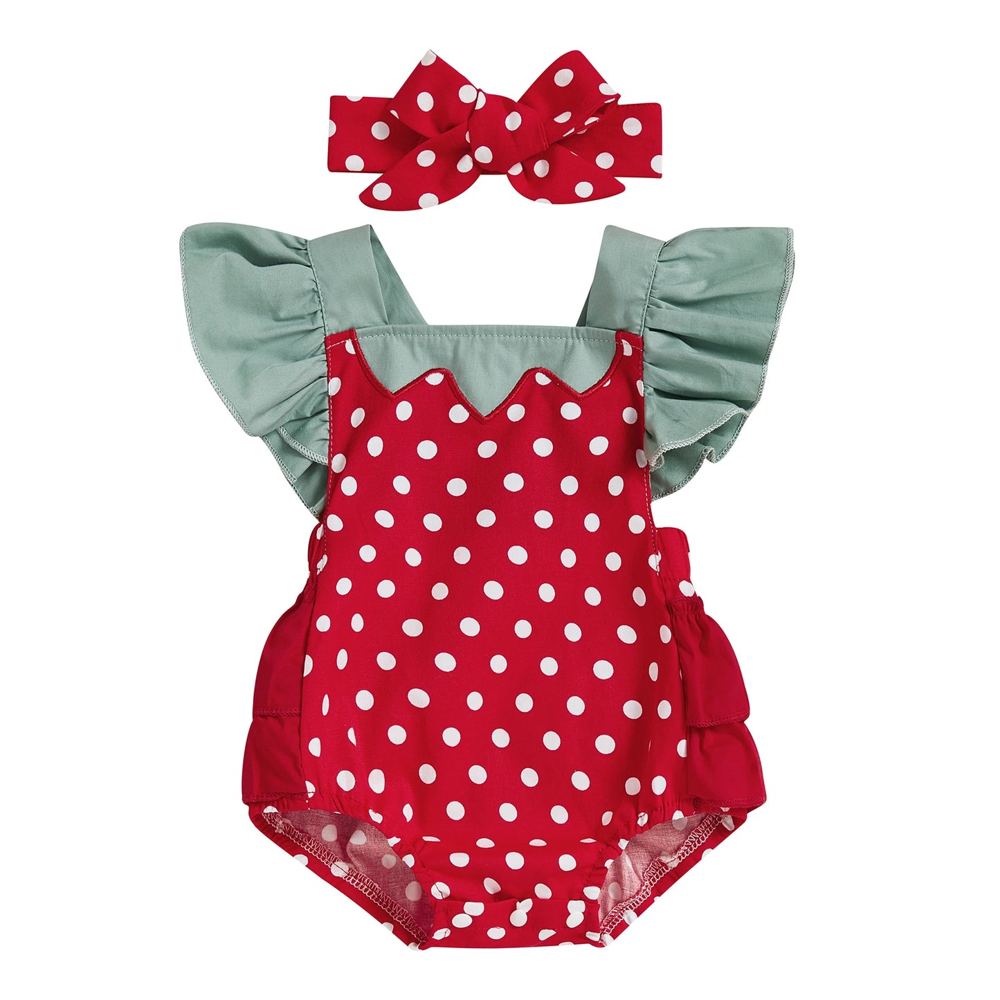 Baby Girl Strawberry Romper