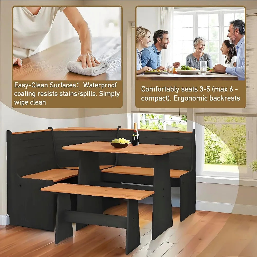 Versatile Dining Bench/Chair Set for Family