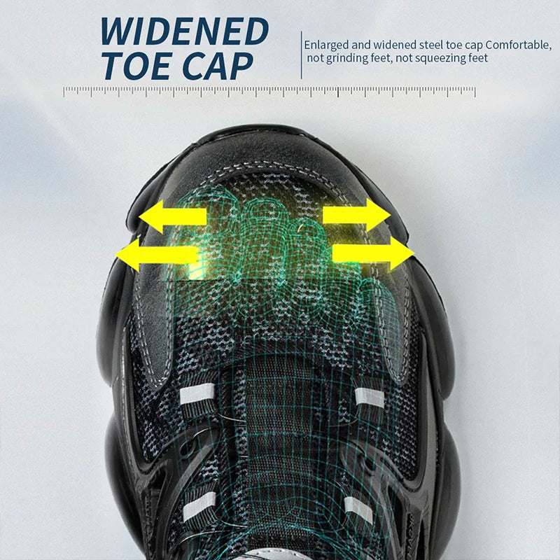 Slack-stab-proof work shoes