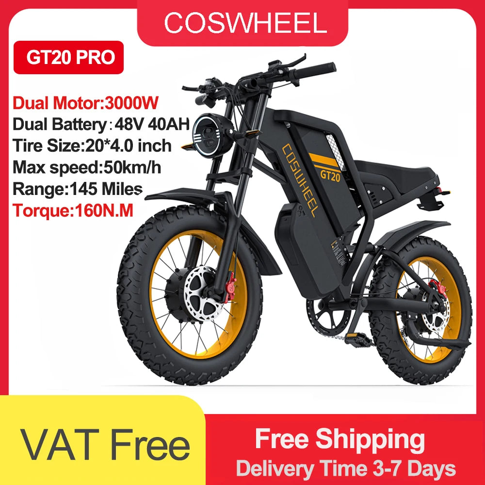 Mountain Bikes Off Road Fat Tires Motorcycle Ebike