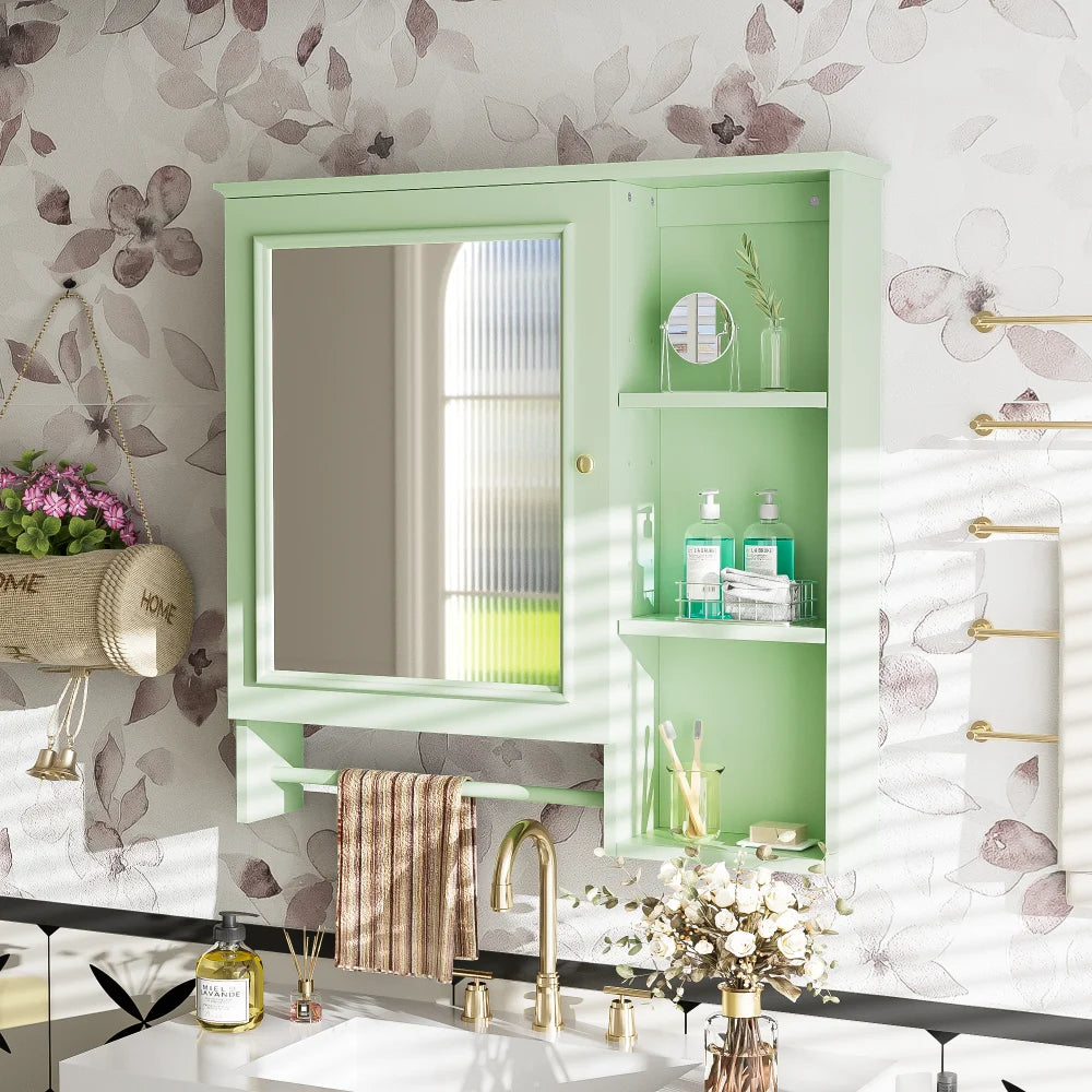 Modern Elegant Bathroom 30 Inch Vanity With Sink, Storage Cabinets, Drawers, and Adjustable Shelves