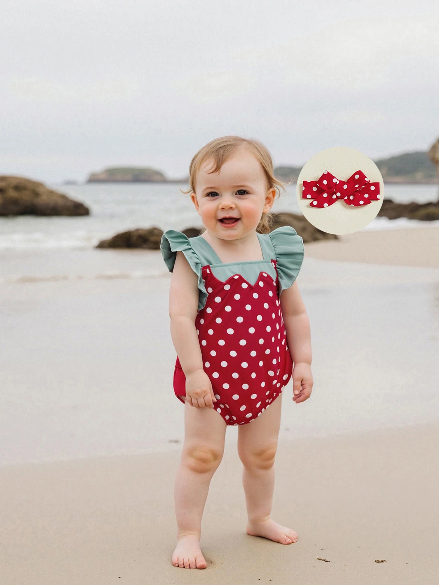 Baby Girl Strawberry Romper