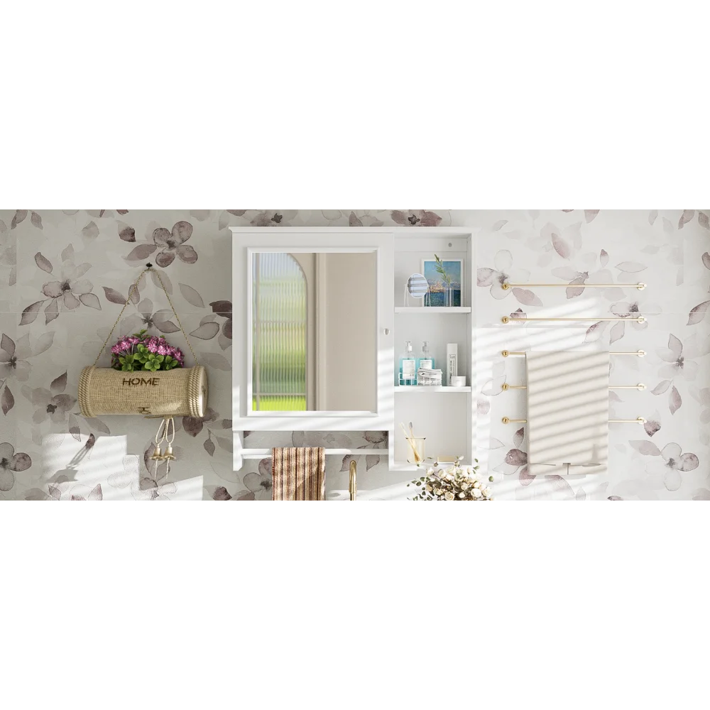 Modern Elegant Bathroom 30 Inch Vanity With Sink, Storage Cabinets, Drawers, and Adjustable Shelves