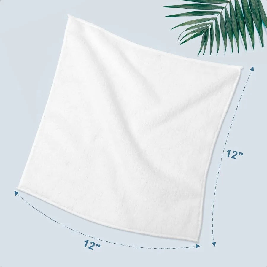 Washcloths Towel Pack of 24 12" x 12" Highly Absorbent and Soft
Face & ,Towels Wash Cloths for Bathroom, Gym,, Hotel Spa Fast Dry