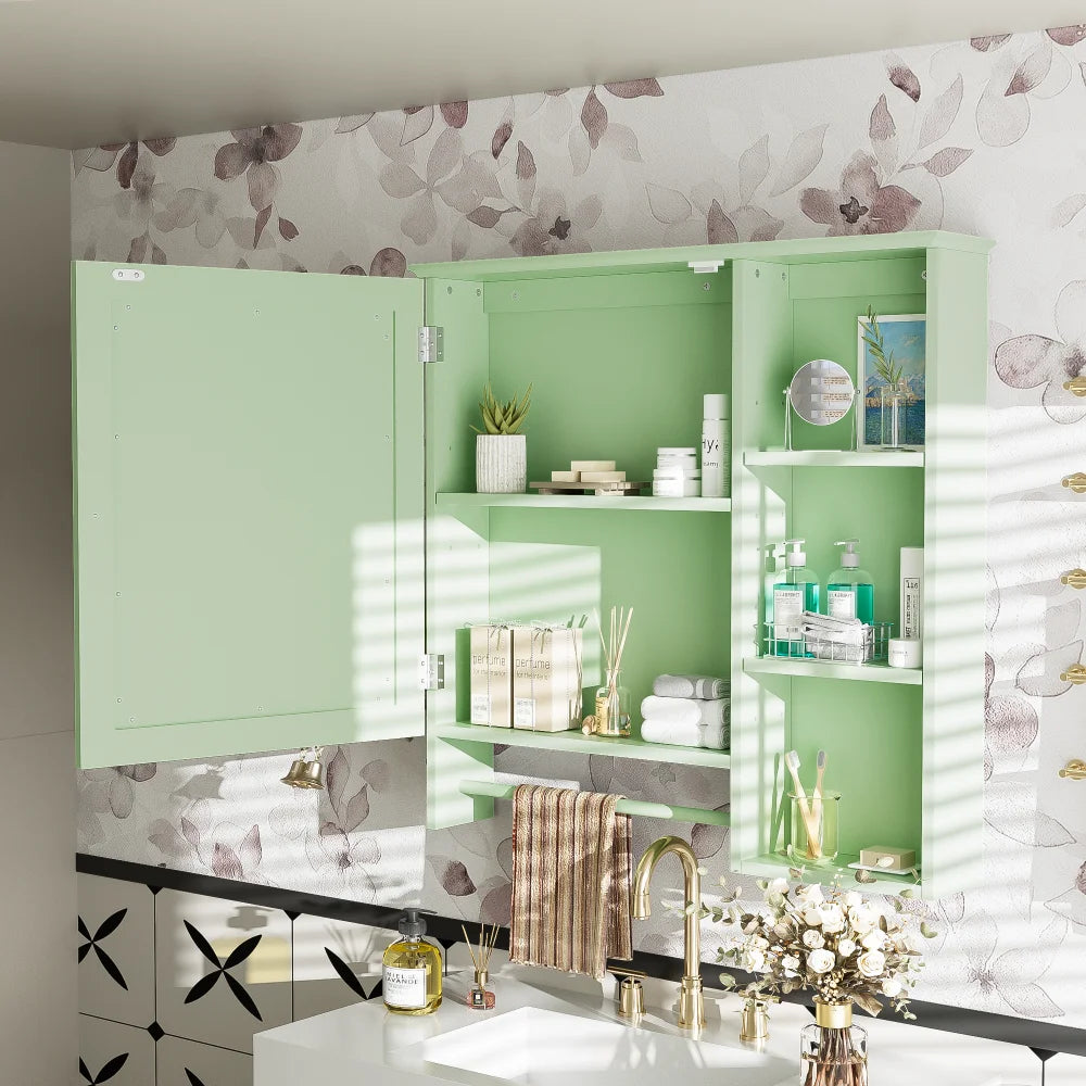 Modern Elegant Bathroom 30 Inch Vanity With Sink, Storage Cabinets, Drawers, and Adjustable Shelves