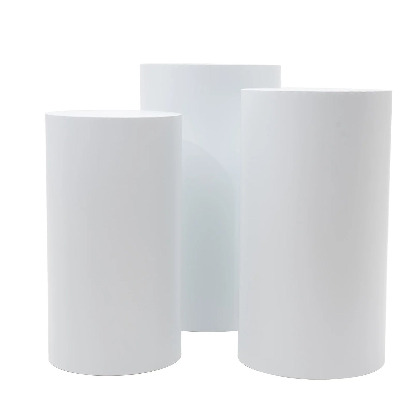 Set of 3 Beautiful White Flower Vases For Special Occasions
S
for Centerpieces and Displays - Column Shape, Durable Stands for Weddings and Celebrations