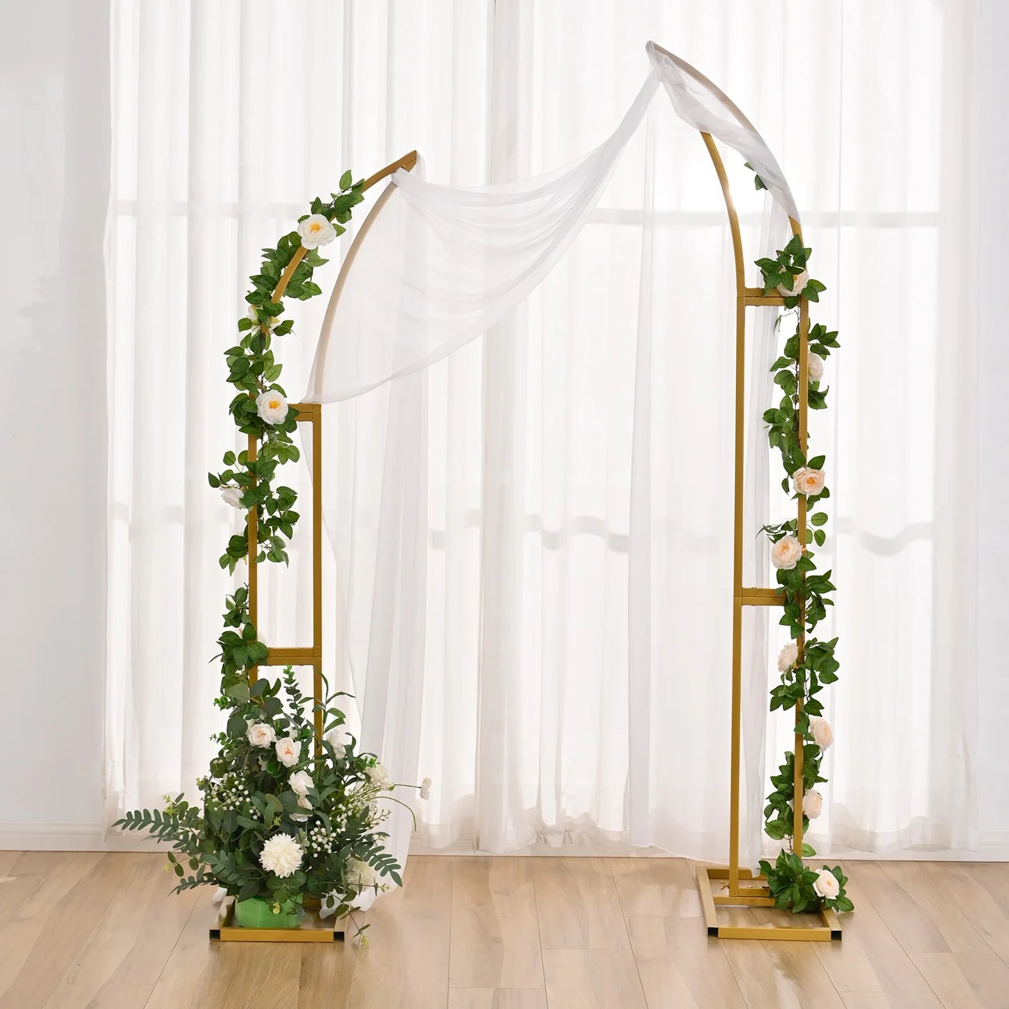 2pcs Curved Event Arch with Balloon Backdrop