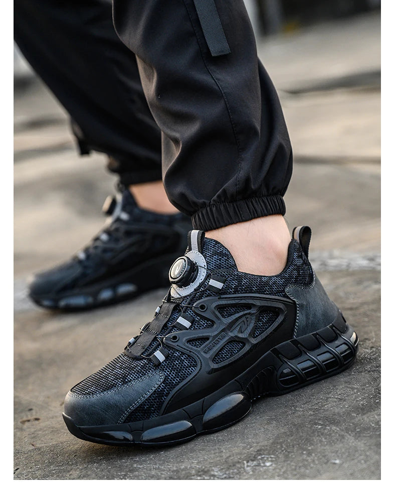 Slack-stab-proof work shoes