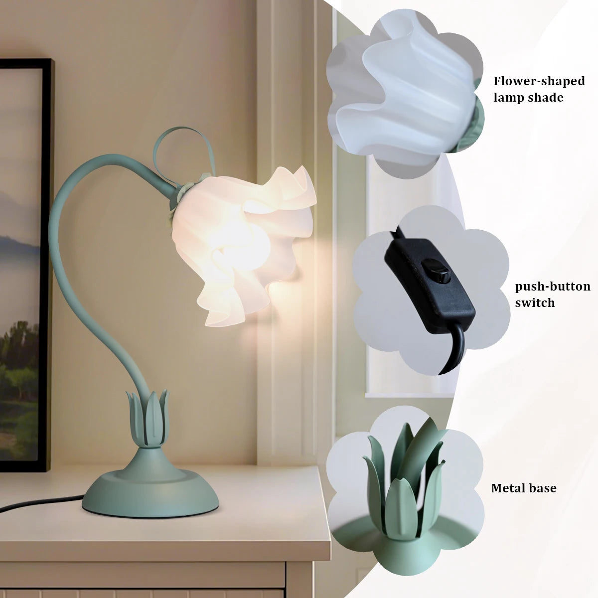 Vintage bedside lamp,